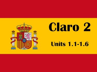Claro 2 unit 1 - Dieta y salud (10 Lessons) [updated July '25]