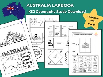 Australia KS2 Geography Activities | Lapbook