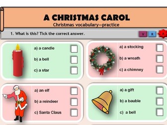 EAL - A Christmas Carol - vocabulary bank