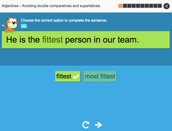 Avoiding double comparatives and superlatives - Interactive Activity - KS3 Spag