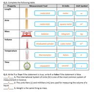 Measurement in Science - Worksheet | Distance Learning | Teaching Resources