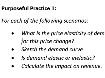 Price Elasticity of Demand (PED)