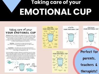 Emotional Care Therapy Calming Corner Coping Worksheet Daily Life Skill