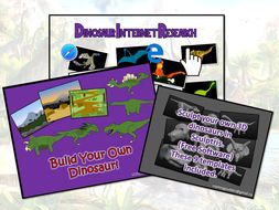 Dinosaur Mini bundle: Internet research and then create your own 2D/3D dinosaurs.