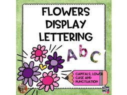 Flowers Display Letters and Numbers