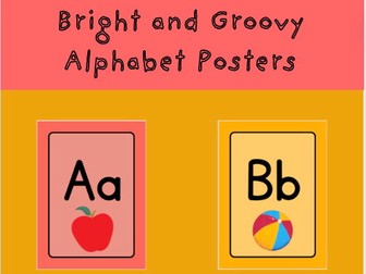 Alphabet Posters: Beautifully Bright Theme