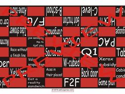 Slang at Work #1 Checker Board Game