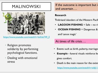 AQA A Level Sociology Beliefs - Functionalism & Religion