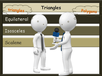 Polygons - Triangles animated PowerPoint and Handout