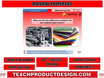 MATERIAL PROPERTIES- GCSE/A LEVEL