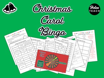 Christmas Carol Bingo Game - Phrases & Clauses