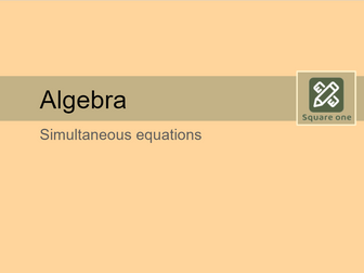 Simultaneous equations