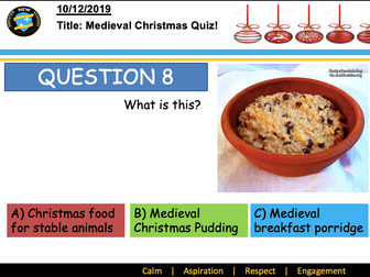 Medieval Christmas Quiz KS3