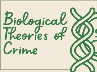 WJEC Criminology Unit 2 Biological Theories and Policies Presentation