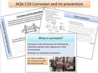 AQA C10 Corrosion and its prevention - Triple only