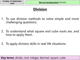 GCSE maths division (full lesson)