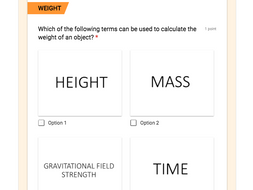 AQA Trilogy Physics Equations online quizzes and card sort