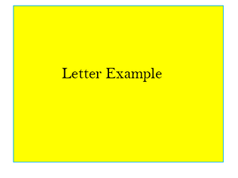 Letter Examples