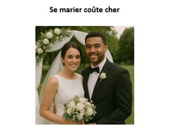 AQA A Level French stimulus card - Se marier coûte cher