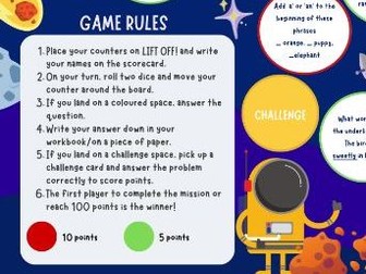 Year 2 Grammar Board Game