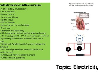 Lessons on Electrcity