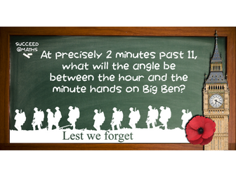 Remembrance Day Maths Problem Solving