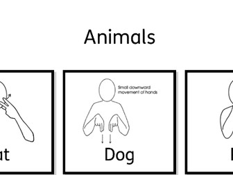 Animals Makaton Signs