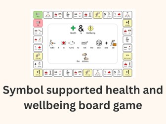 Health & Wellbeing Movement Board Game | Symbol-Supported