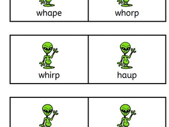 Phonics screening practice flashcards - likely to come up according to dfe guidance.