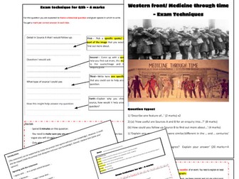 Exam Technique Booklet - Medicine Through Time and WW1 Medicine (History GCSE Edexcel)