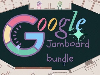 Interactive Google Jamboard bundle for remote / distance / home teaching