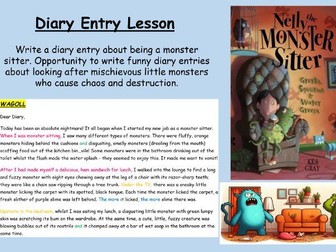 Diary Entry - Nelly the Monster Sitter