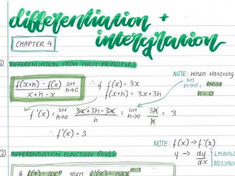 A (/AS) Level AQA Maths - Chapter 4: Differentiation & Integration