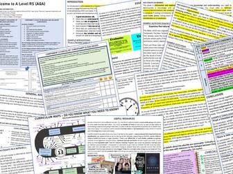 A Level RS Course Information Guide/Booklet (AQA)