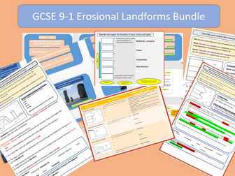 GCSE 9-1 Coasts: Erosional Landforms Bundle