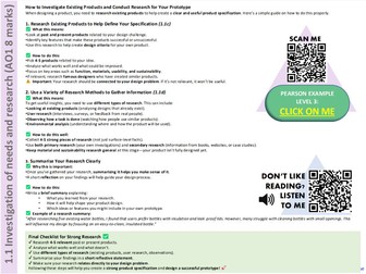 Ultimate Design & Technology NEA Guidance for GCSE Edexcel - Staff & Student Guide