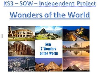 Wonders of the World - Geography - Independent Research Booklet - KS3