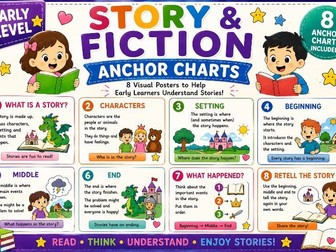 Story and Fiction Early Level Anchor Charts