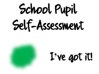Poster for supporting pupil self assessment