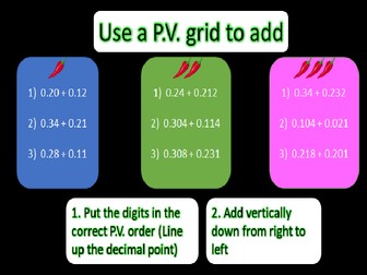 WR Add decimals crossing a whole  Y5