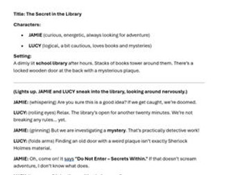 Short Duologues for KS3 Drama