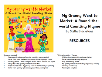 My Granny Went to Market Resources - including story map, writing templates, letters from granny