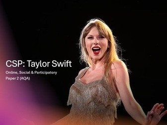 A level Media CSP: Taylor Swift (AQA)