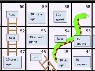 Snakes and Ladders Core PE Fitness