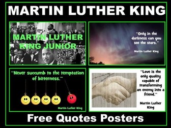 Martin Luther King Quotes Posters