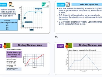Motion Velocity revision GCSE Combined science AQA
