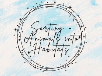 Animals and their Habitats - Sorting