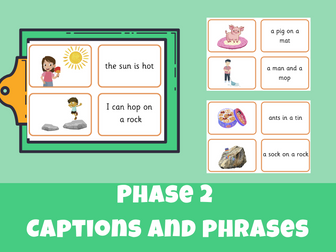 Phase 2 Picture and Caption matching cards