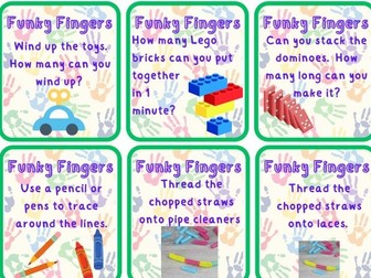 Funky Fingers fine motor cards