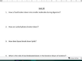 AQA AS Biology Revision Questions/Quiz (new spec)